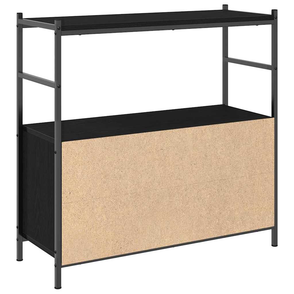 Raft pentru cărți Stejar negru 80 x 30 x 78.5 cm Lemn compozit GartenMobel Dekor
