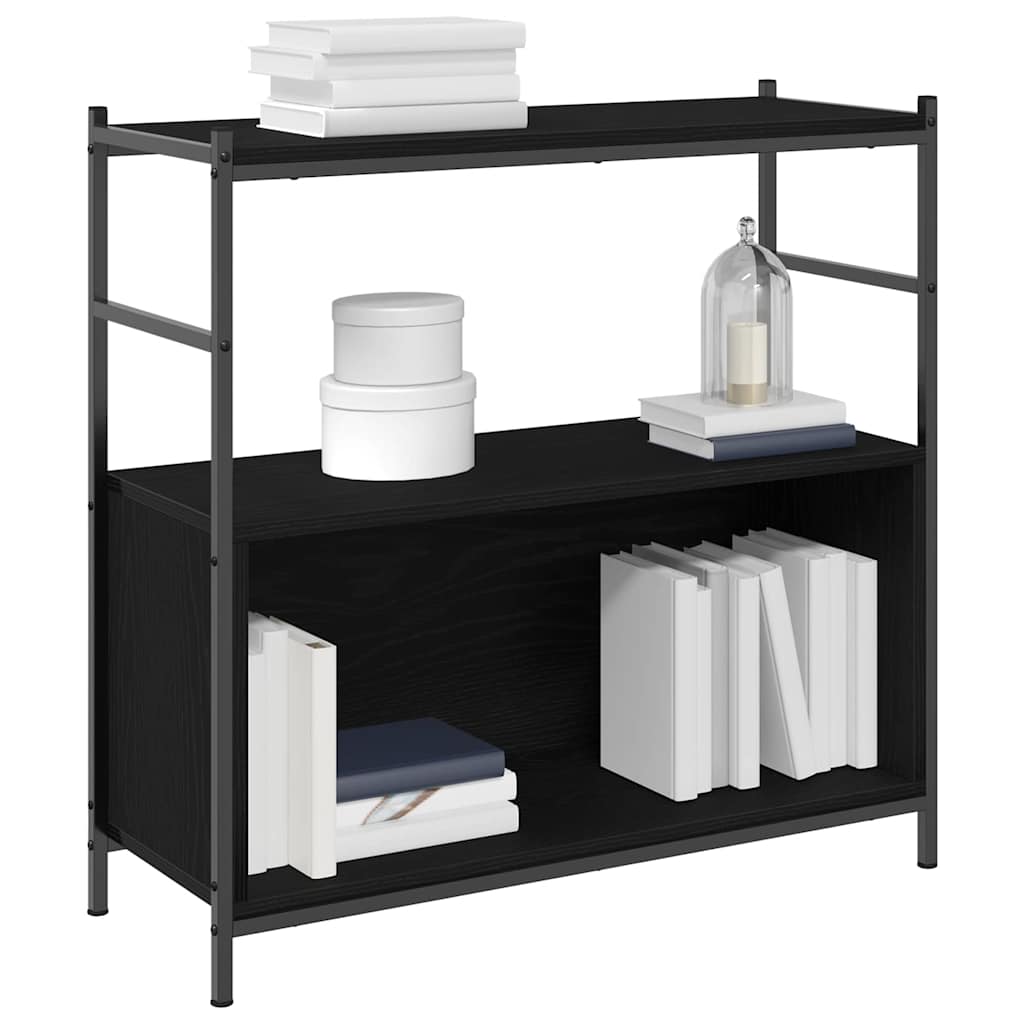 Raft pentru cărți Stejar negru 80 x 30 x 78.5 cm Lemn compozit GartenMobel Dekor