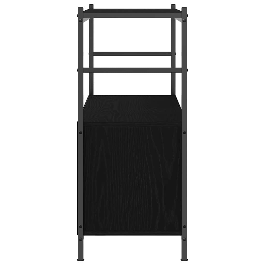 Raft pentru cărți Stejar negru 80 x 30 x 78.5 cm Lemn compozit GartenMobel Dekor