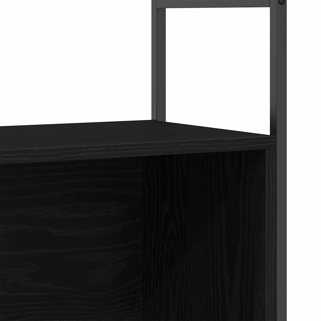 Raft pentru cărți Stejar negru 80 x 30 x 78.5 cm Lemn compozit GartenMobel Dekor