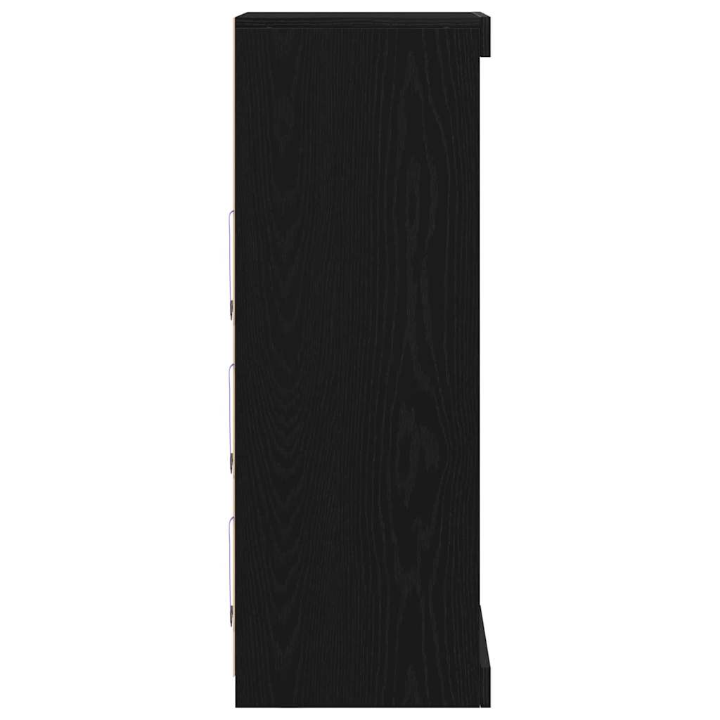 Bufet Stejar negru 41 x 37 x 100 cm Lemn compozit GartenMobel Dekor