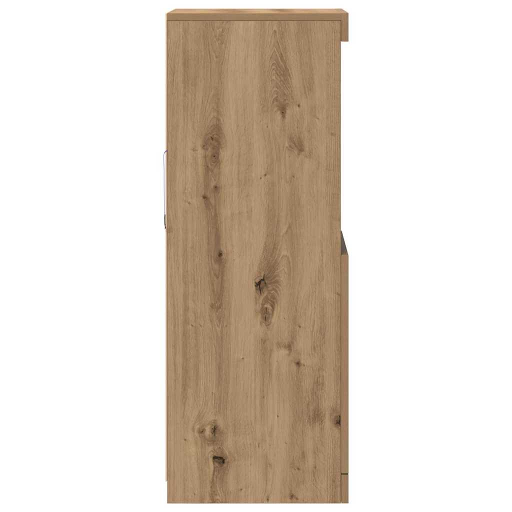 Bufet stejar artizanal 41 x 37 x 100 cm Lemn compozit GartenMobel Dekor