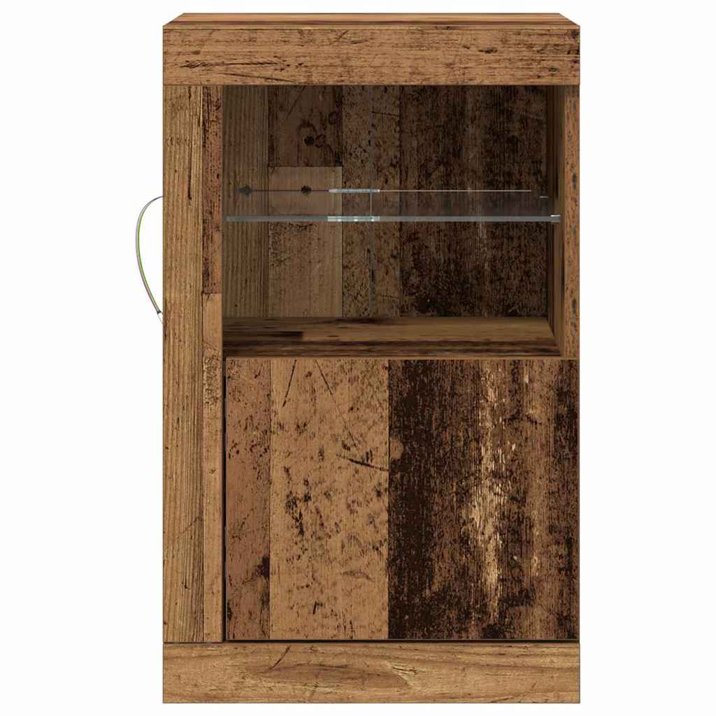 Dulap lateral 2 pcs Lemn vechi 41 x 37 x 67 cm Lemn compozit GartenMobel Dekor