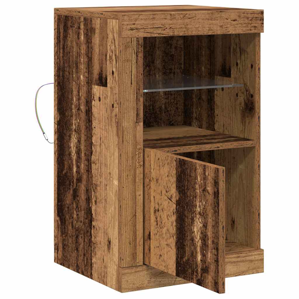 Dulap lateral 2 pcs Lemn vechi 41 x 37 x 67 cm Lemn compozit GartenMobel Dekor