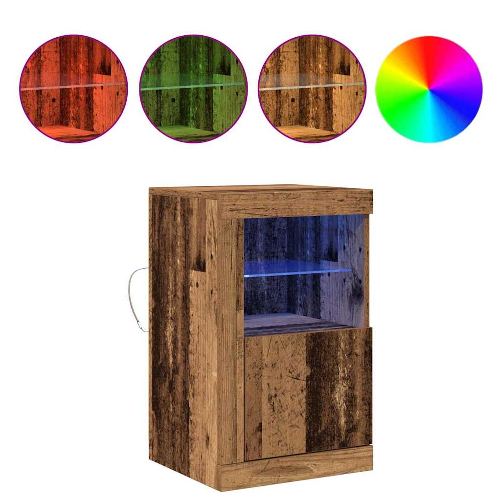 Dulap lateral 2 pcs Lemn vechi 41 x 37 x 67 cm Lemn compozit GartenMobel Dekor