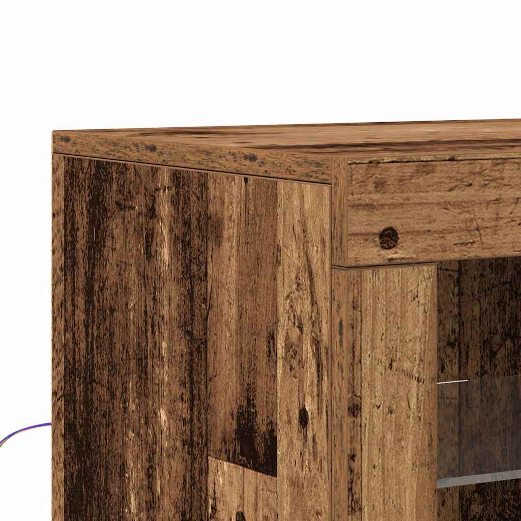Dulap lateral 2 pcs Lemn vechi 41 x 37 x 67 cm Lemn compozit GartenMobel Dekor