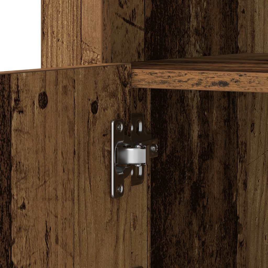 Dulap lateral 2 pcs Lemn vechi 41 x 37 x 67 cm Lemn compozit GartenMobel Dekor