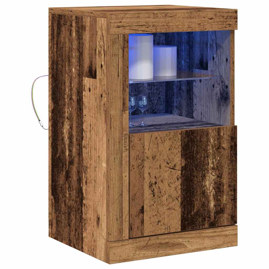 Dulap lateral 2 pcs Lemn vechi 41 x 37 x 67 cm Lemn compozit GartenMobel Dekor