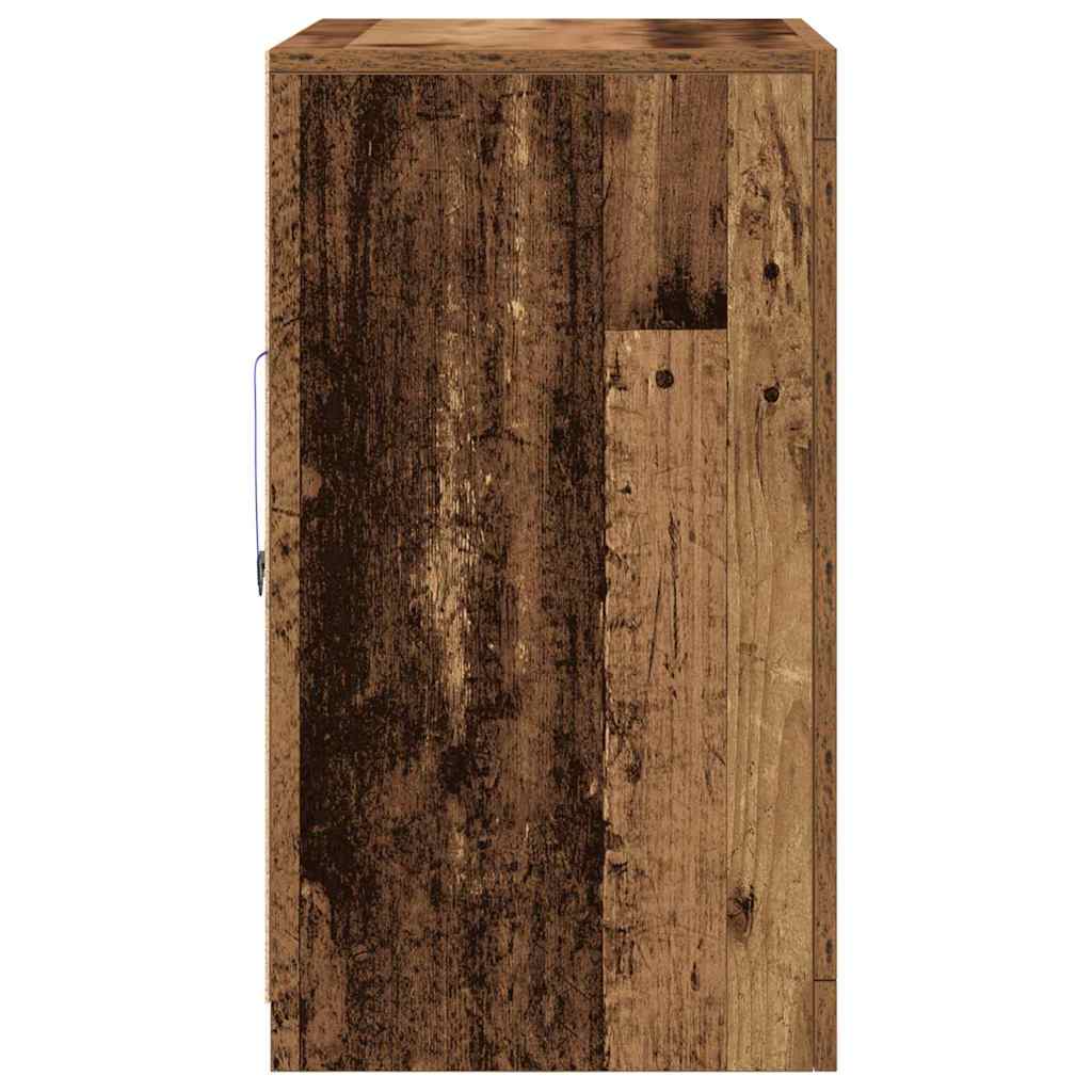 Dulap lateral 2 pcs Lemn vechi 41 x 37 x 67 cm Lemn compozit GartenMobel Dekor