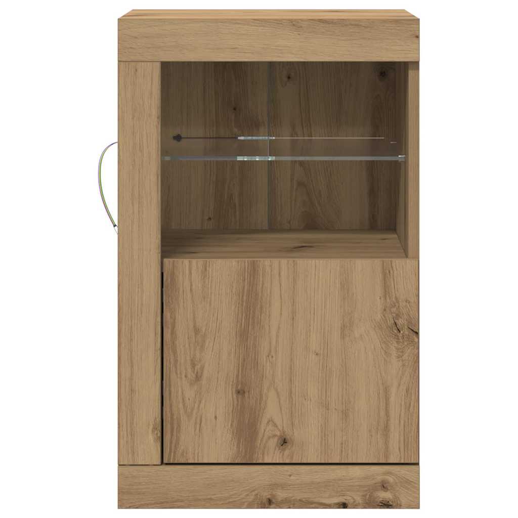 Dulap lateral 2 pcs stejar artizanal 41 x 37 x 67 cm GartenMobel Dekor