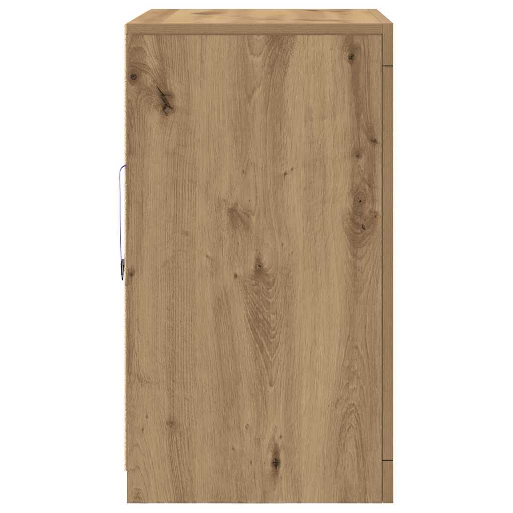 Dulap lateral 2 pcs stejar artizanal 41 x 37 x 67 cm GartenMobel Dekor
