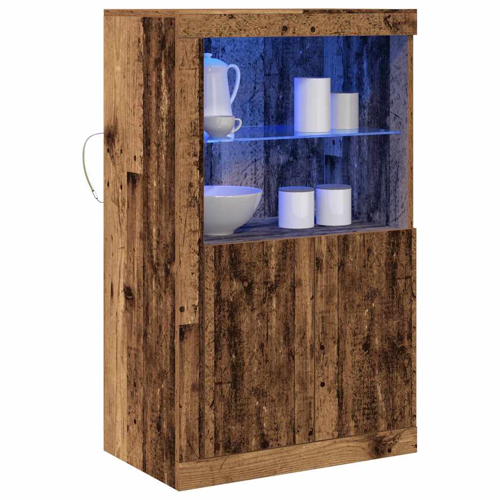 Dulap lateral Lemn vechi 60.5 x 37 x 100 cm Lemn compozit GartenMobel Dekor