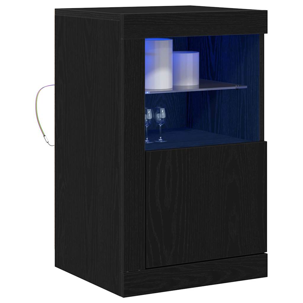 Dulap lateral Stejar negru 41 x 37 x 67 cm Lemn compozit GartenMobel Dekor