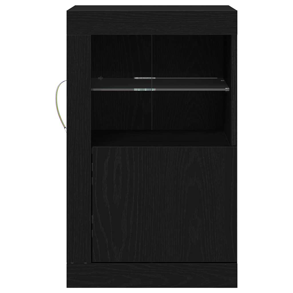 Dulap lateral Stejar negru 41 x 37 x 67 cm Lemn compozit GartenMobel Dekor