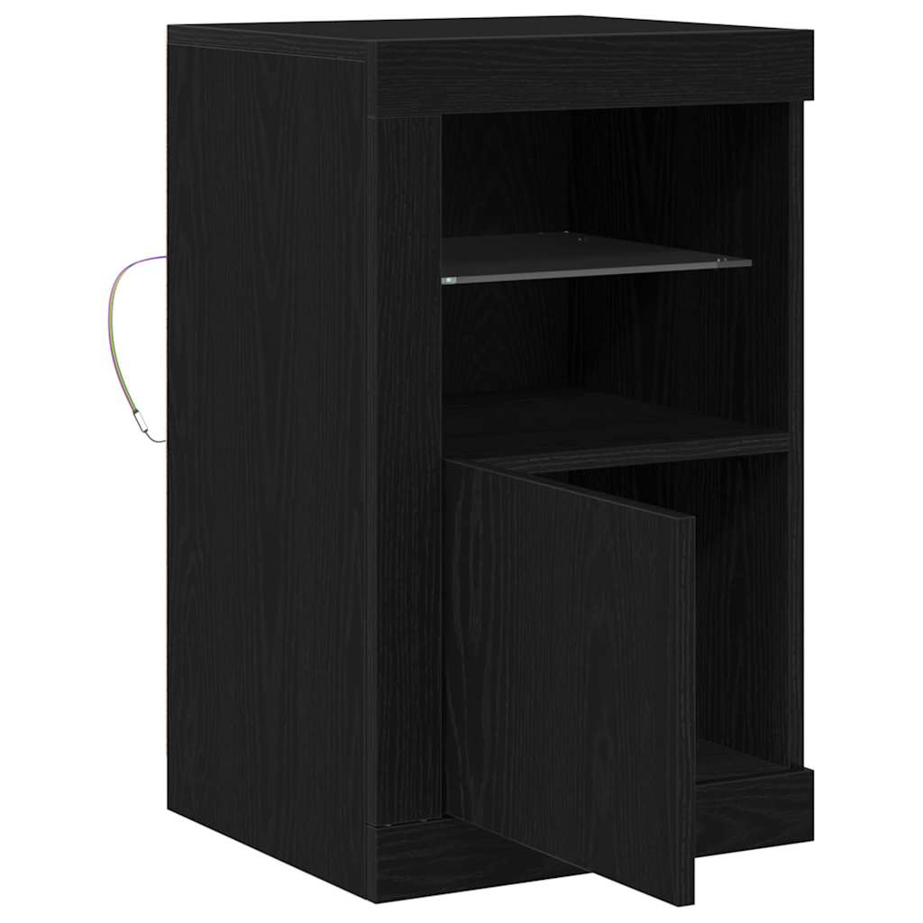 Dulap lateral Stejar negru 41 x 37 x 67 cm Lemn compozit GartenMobel Dekor