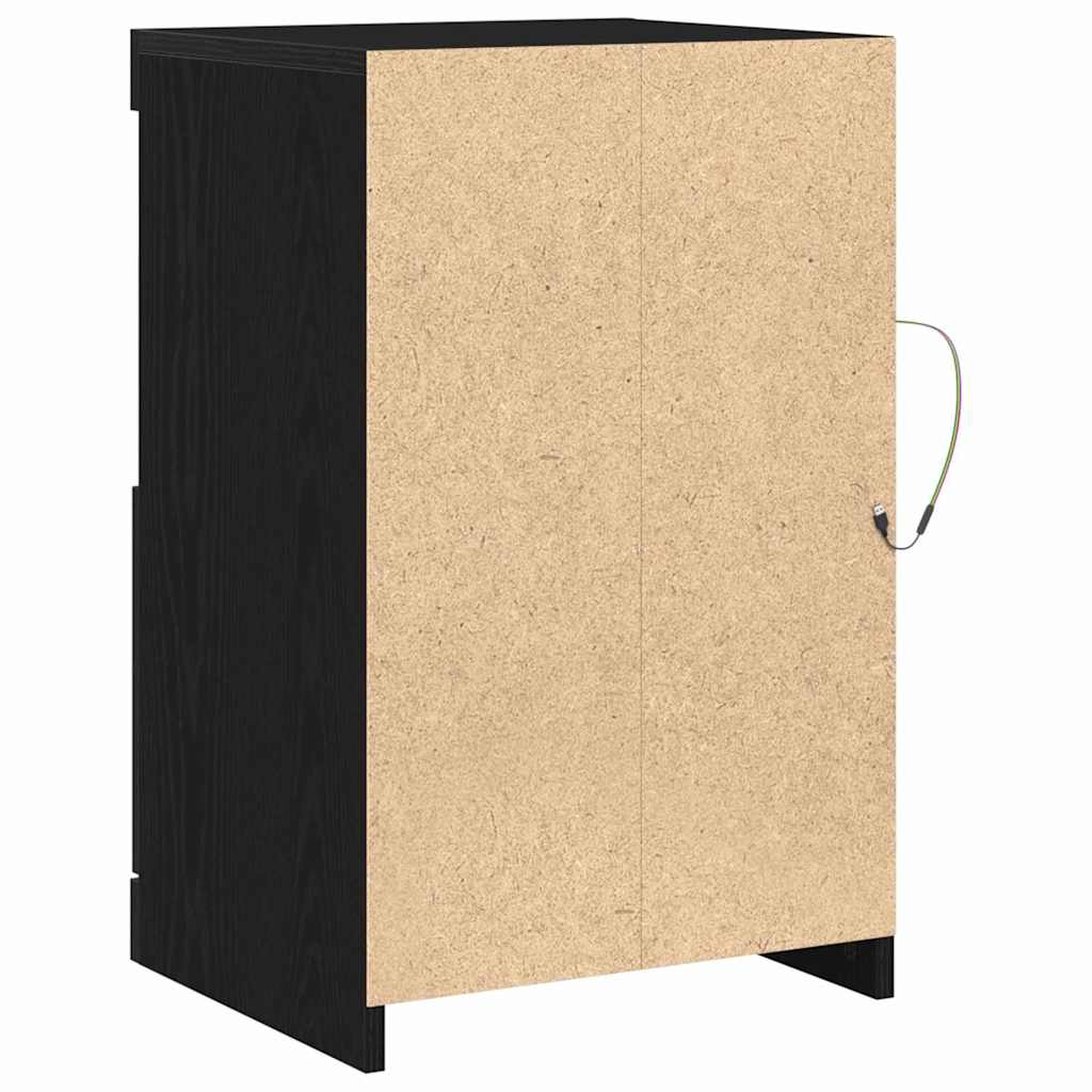 Dulap lateral Stejar negru 41 x 37 x 67 cm Lemn compozit GartenMobel Dekor