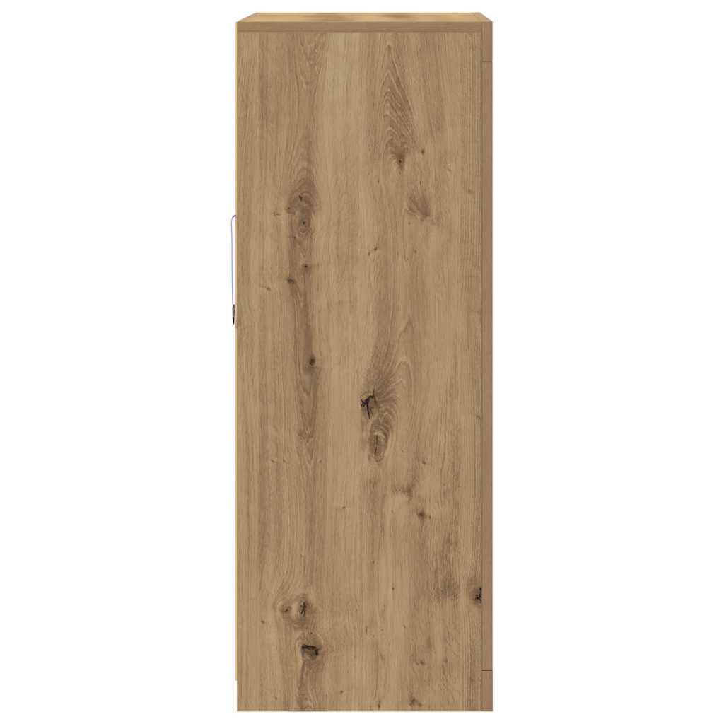 Dulap lateral stejar artizanal 60.5 x 37 x 100 cm Lemn compozit GartenMobel Dekor
