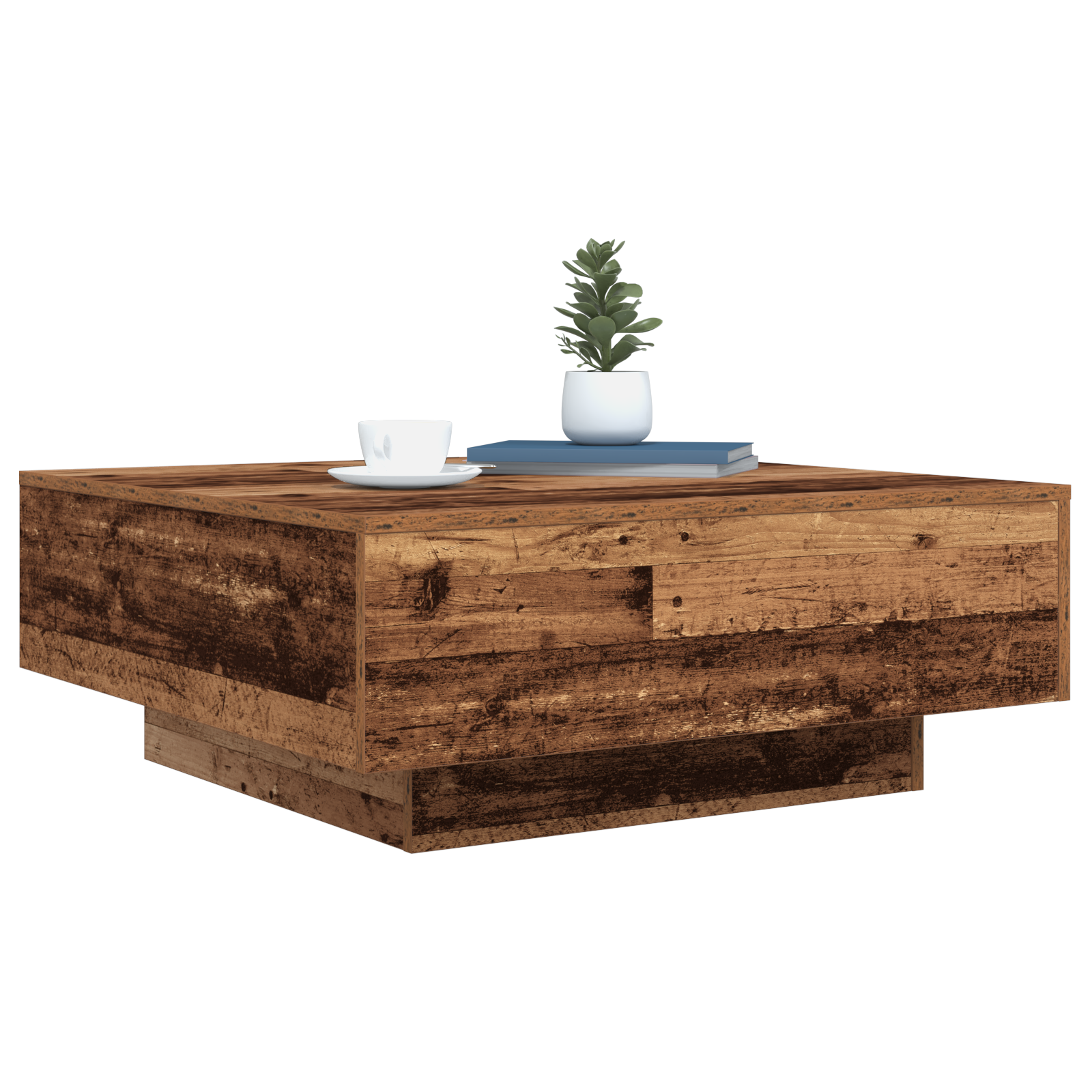 Masă de Cafea Lemn vechi Albastru 80 x 80 x 31 cm Lemn compozit GartenMobel Dekor