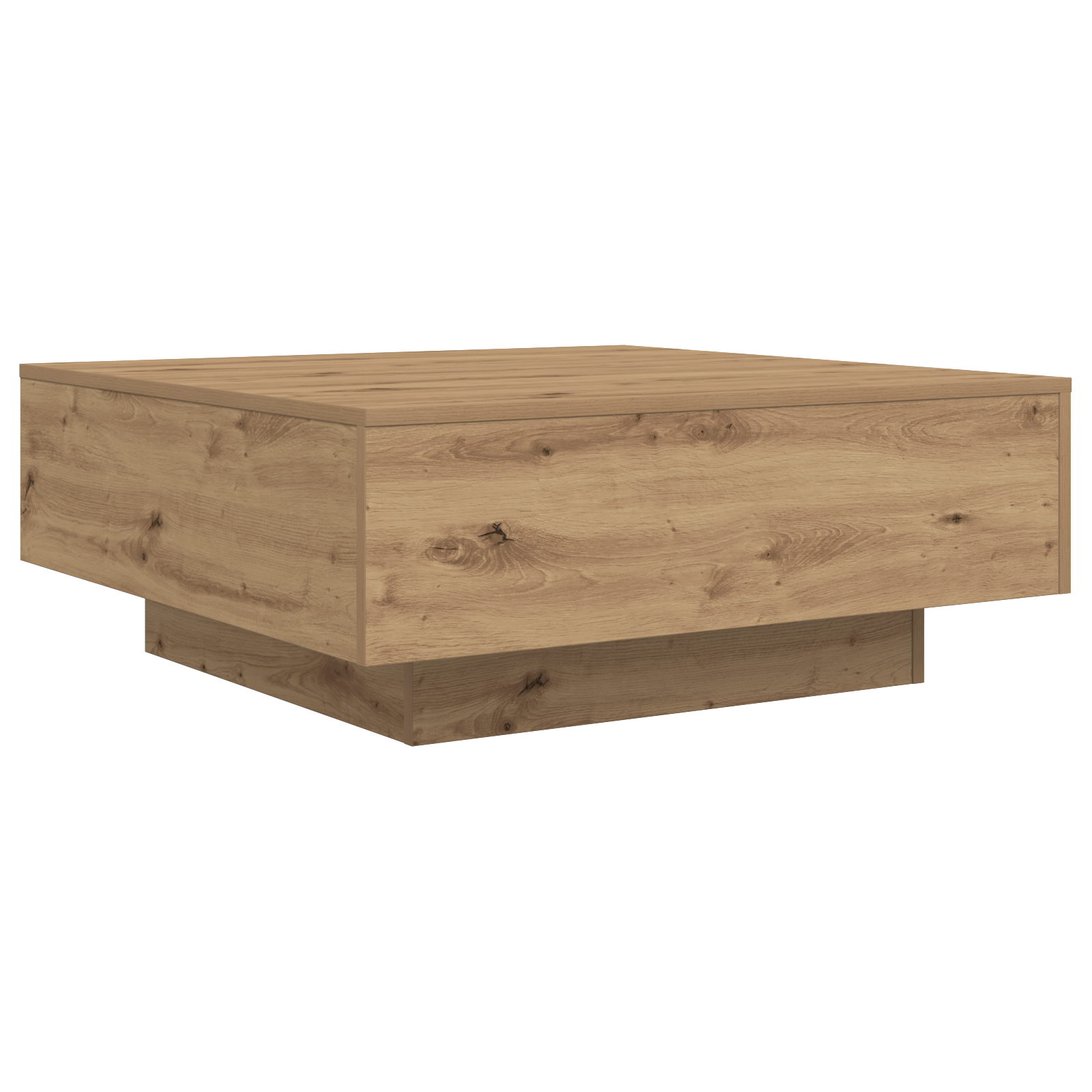 Masă de Cafea stejar artizanal 80 x 80 x 31 cm Lemn compozit GartenMobel Dekor