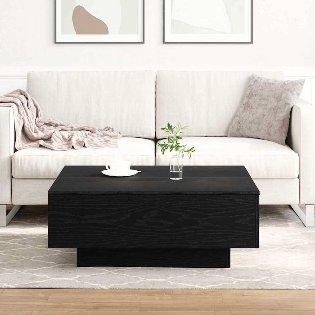 Masă de cafea Stejar negru 80 x 80 x 31 cm Lemn compozit GartenMobel Dekor