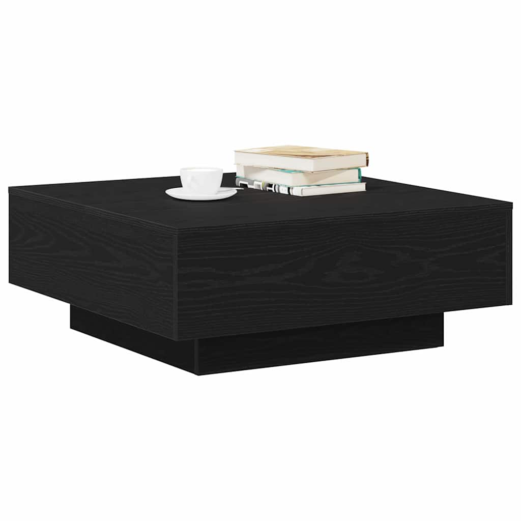 Masă de cafea Stejar negru 80 x 80 x 31 cm Lemn compozit GartenMobel Dekor