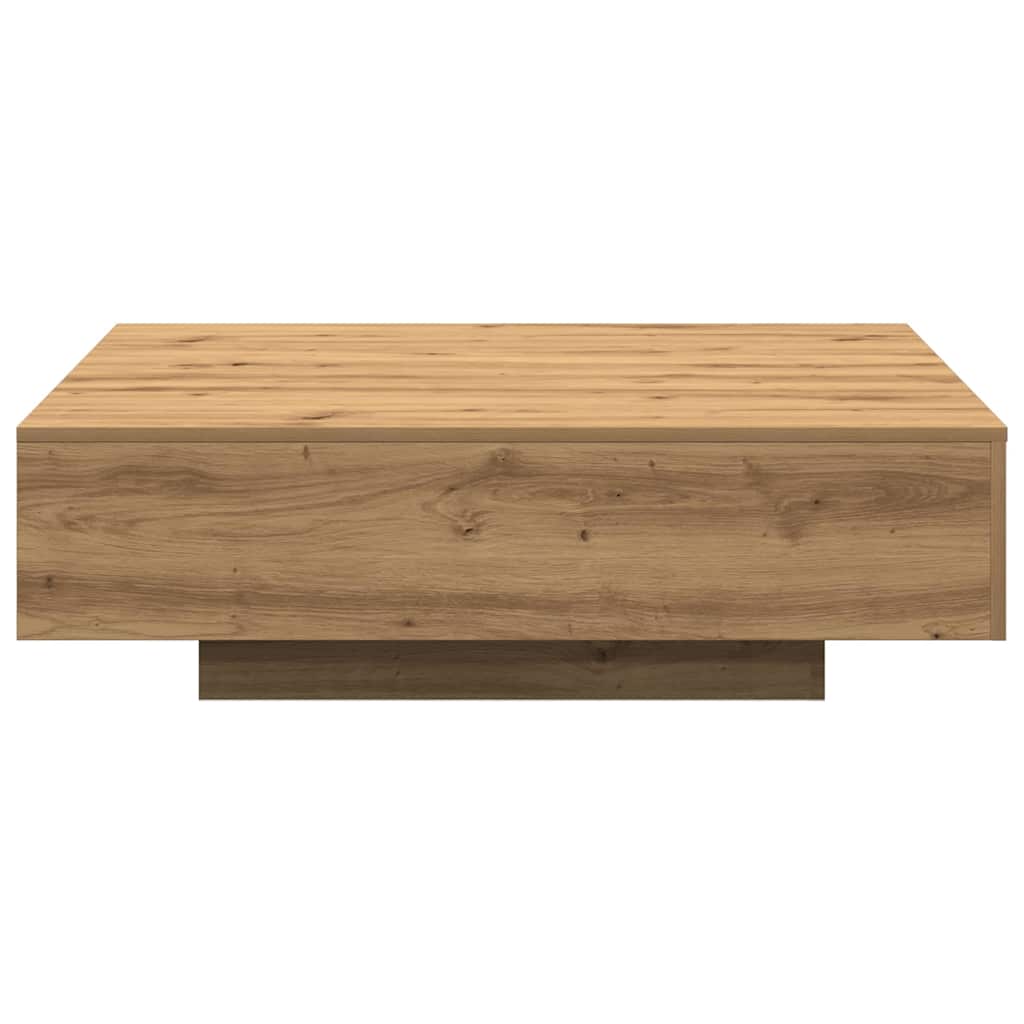 Masă de cafea stejar artizanal 100 x 100 x 31 cm Lemn compozit GartenMobel Dekor