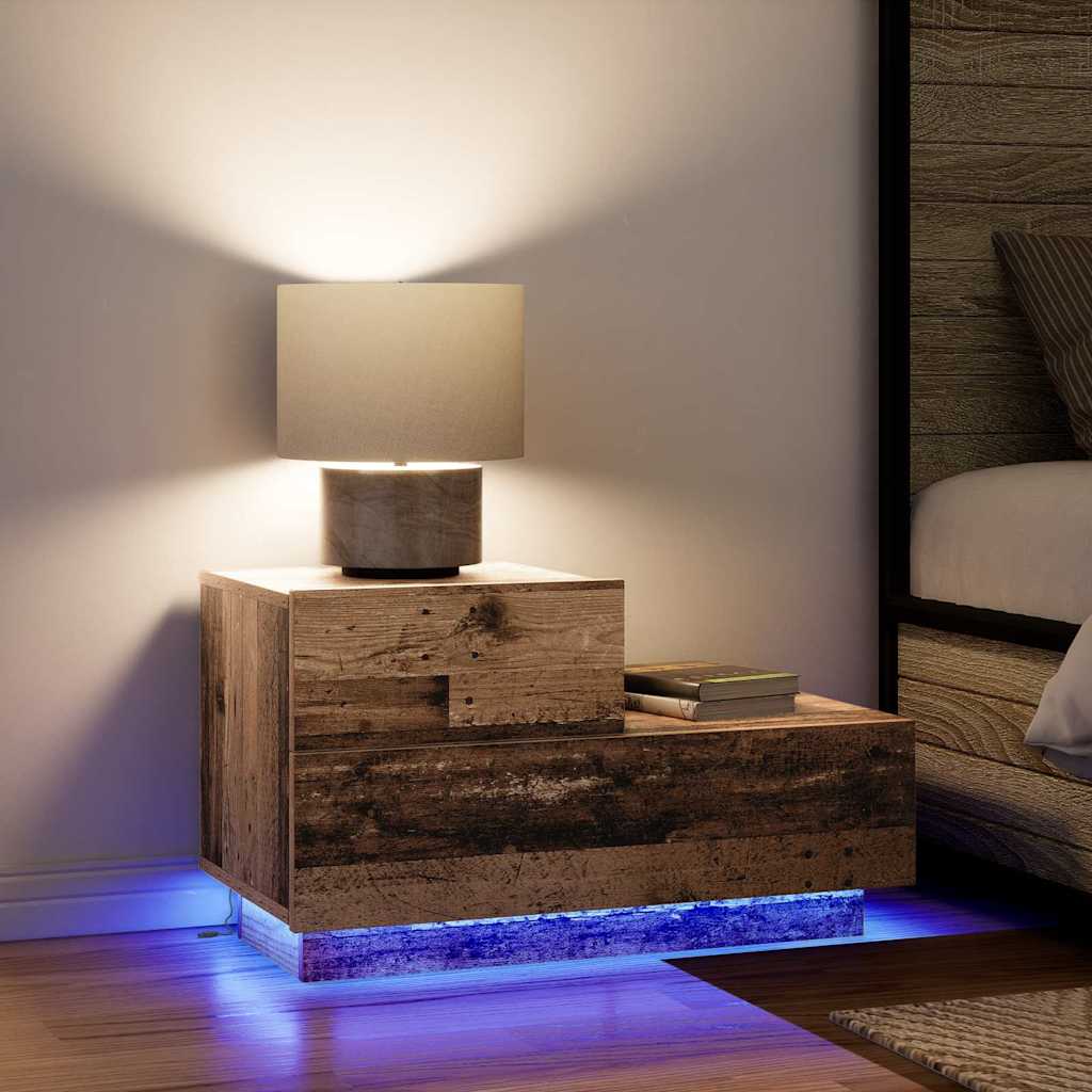 Noptieră cu sertar Lemn Vechi 70 x 36 x 40.5 cm Lemn compozit GartenMobel Dekor