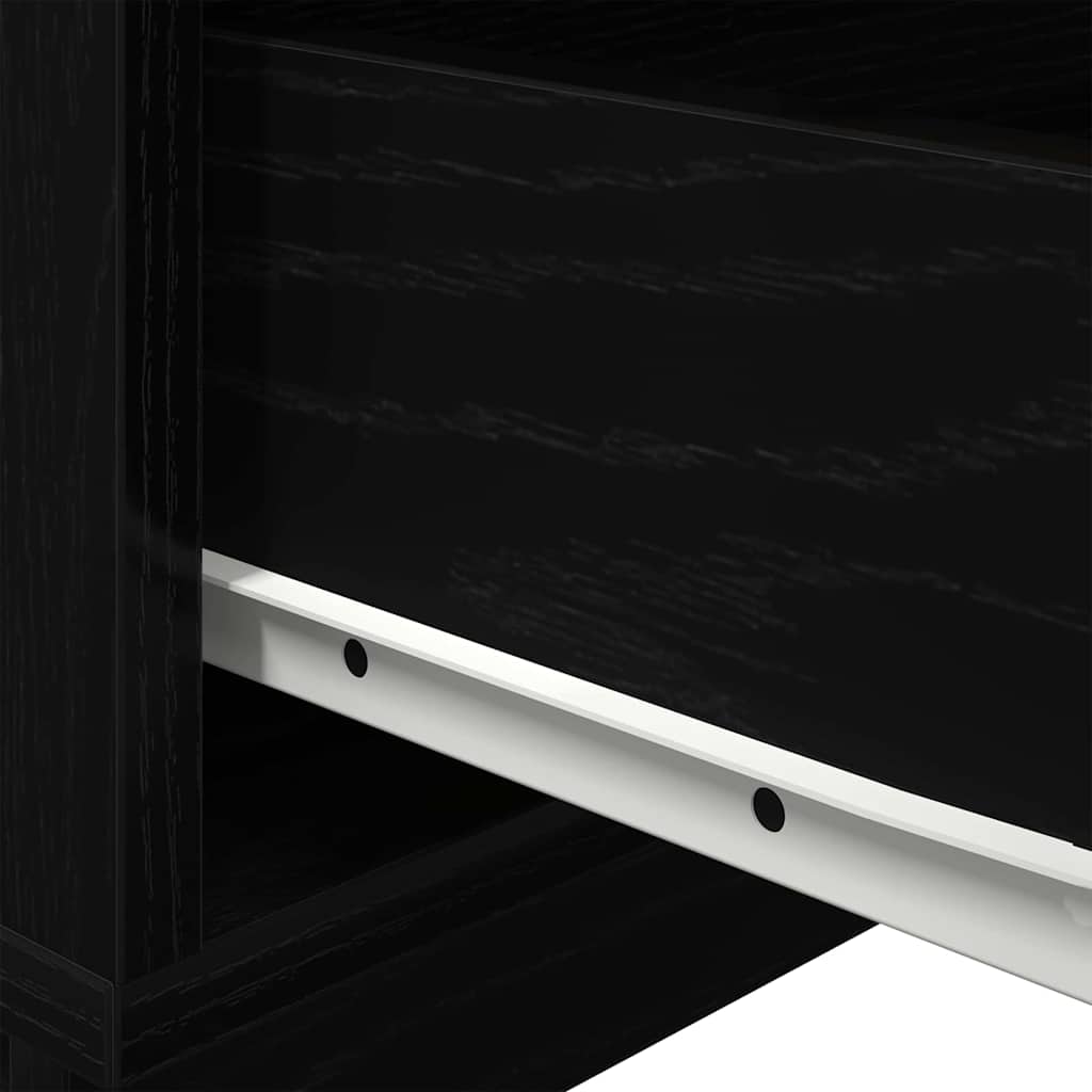 Noptieră cu sertar Stejar negru 70 x 36 x 40.5 cm Lemn compozit GartenMobel Dekor