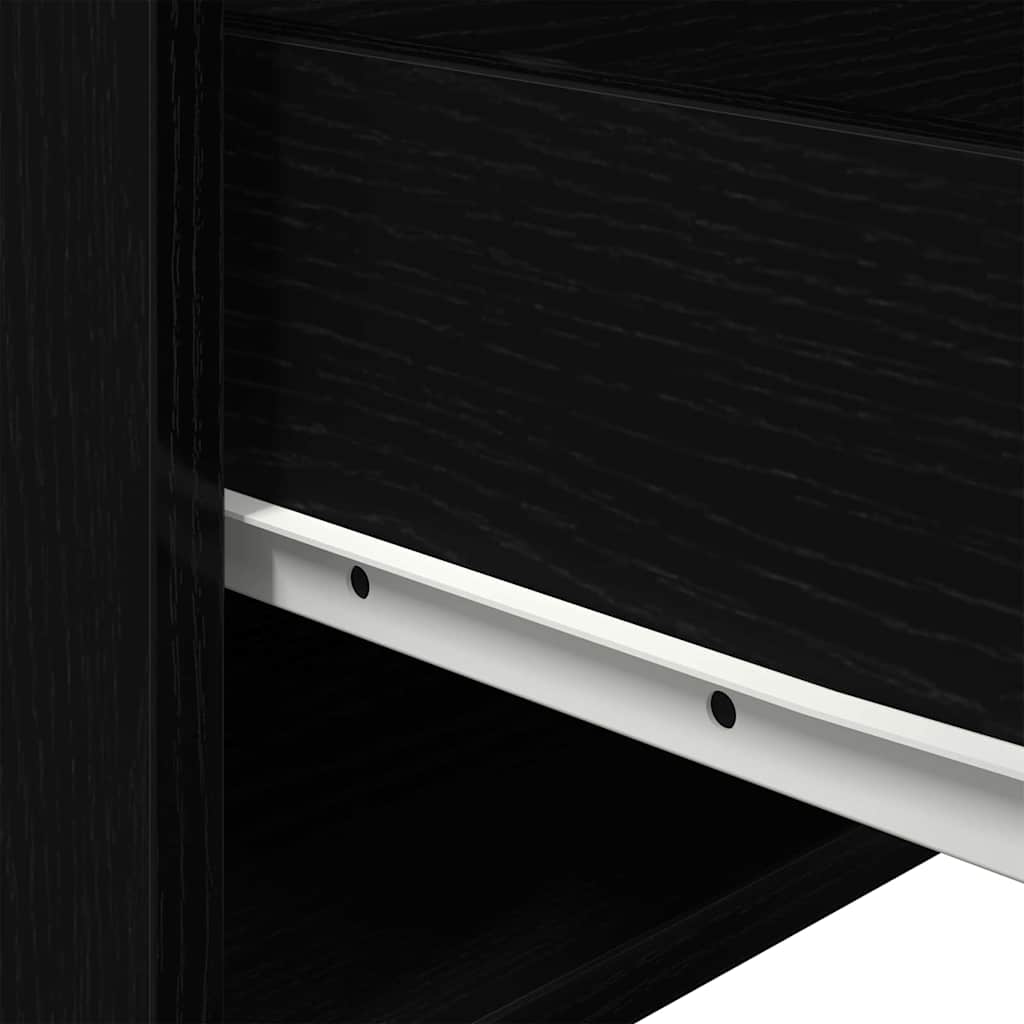 Noptieră suspendată Stejar negru 50 x 36 x 30 cm Lemn compozit GartenMobel Dekor