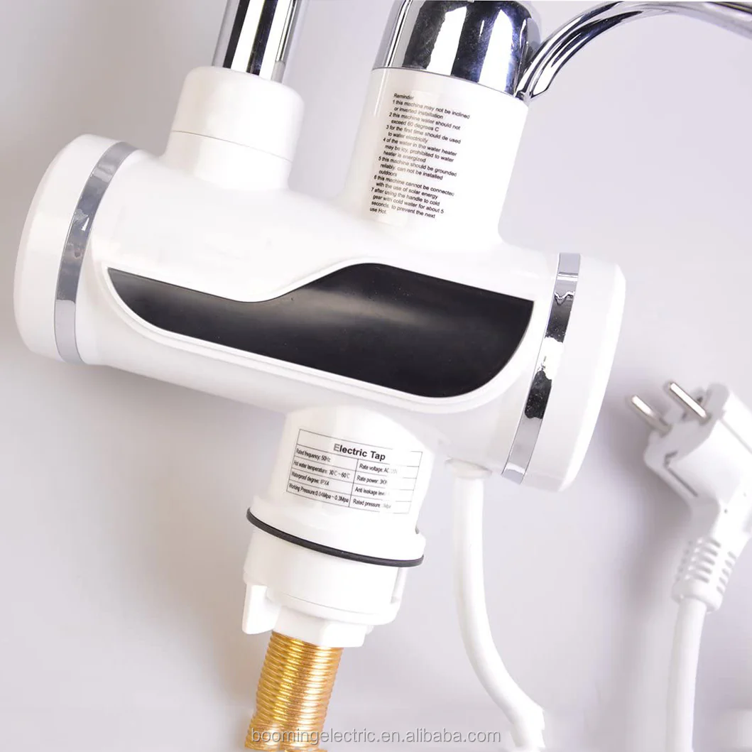 Robinet Electric cu Incalzire Instantanee a Apei, Afisaj Temperatura LED, Putere 3000 W, ModernLight Concept