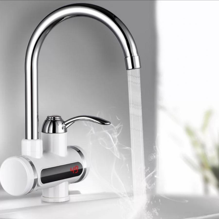 Robinet Electric cu Incalzire Instantanee a Apei, Afisaj Temperatura LED, Putere 3000 W, ModernLight Concept