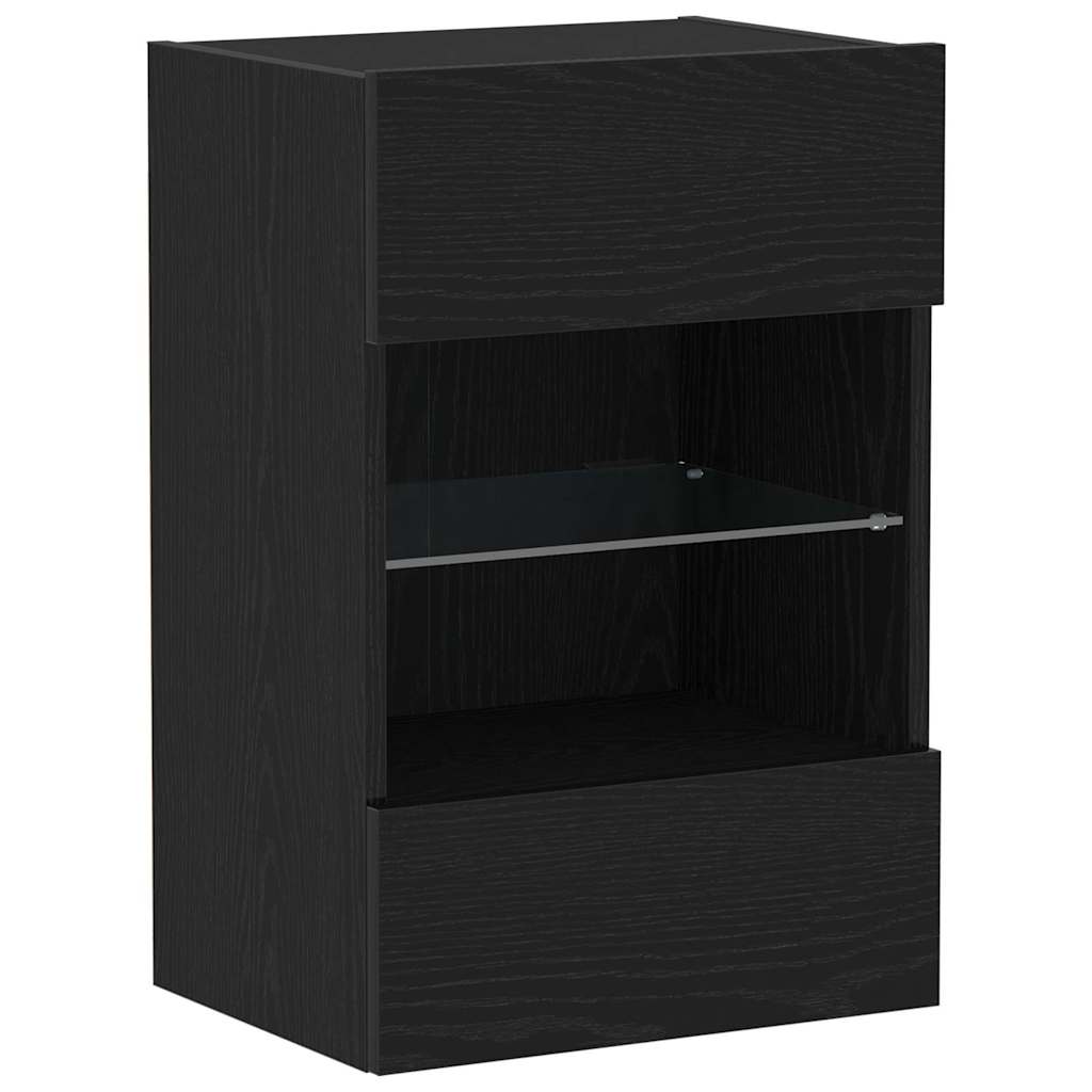 Cabinet TV 2 pcs Negru 40 x 30 x 60.5 cm Lemn compozit GartenMobel Dekor