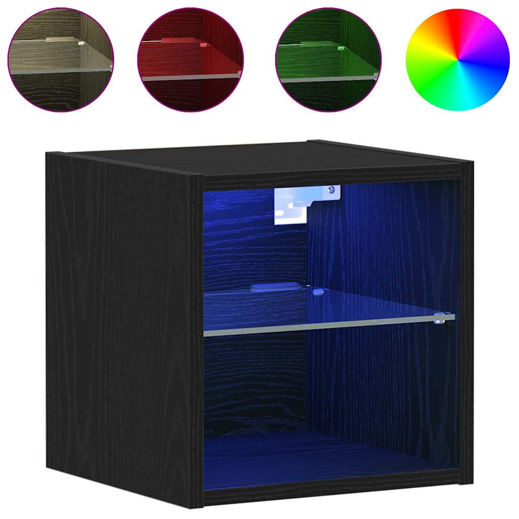 Cabinet TV Negru 30 x 28.5 x 30 cm Lemn compozit GartenMobel Dekor