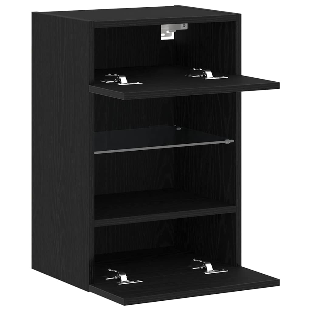 Cabinet TV Negru 40 x 30 x 60.5 cm Lemn compozit GartenMobel Dekor
