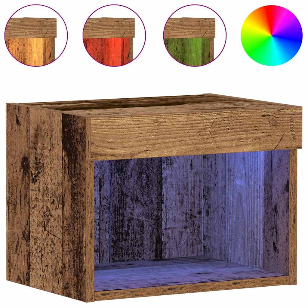 Cabinet TV Pe perete Lemn vechi 40 x 30 x 30 cm Lemn compozit GartenMobel Dekor