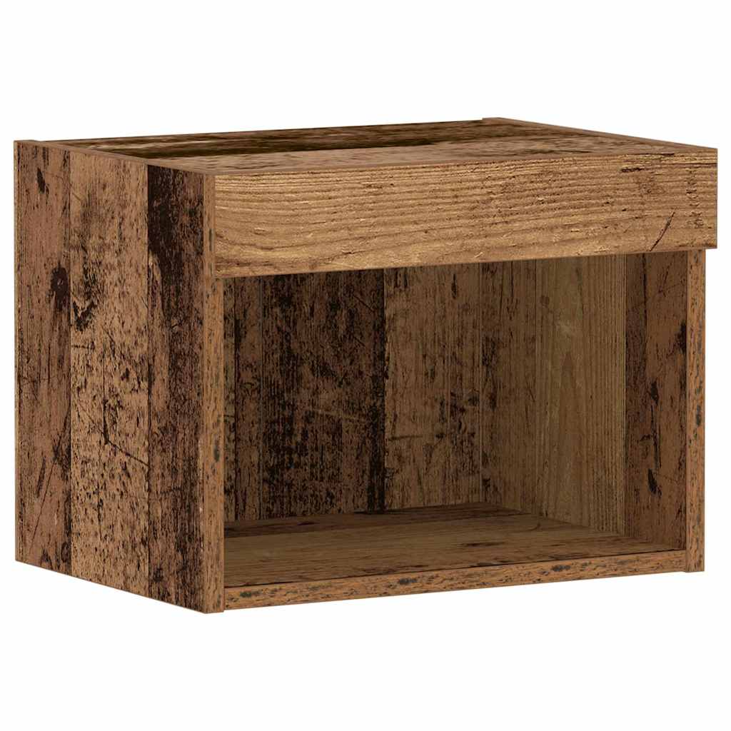 Cabinet TV Pe perete Lemn vechi 40 x 30 x 30 cm Lemn compozit GartenMobel Dekor