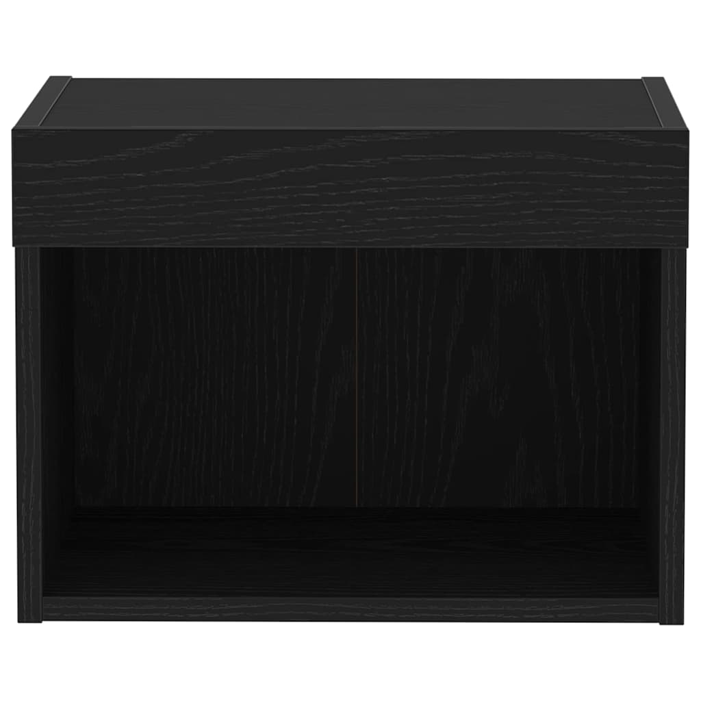 Cabinet TV Pe perete Stejar negru 40 x 30 x 30 cm Lemn compozit GartenMobel Dekor