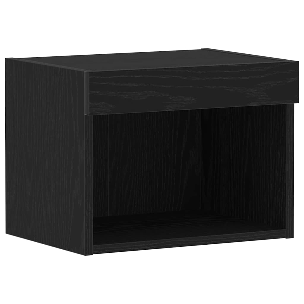 Cabinet TV Pe perete Stejar negru 40 x 30 x 30 cm Lemn compozit GartenMobel Dekor