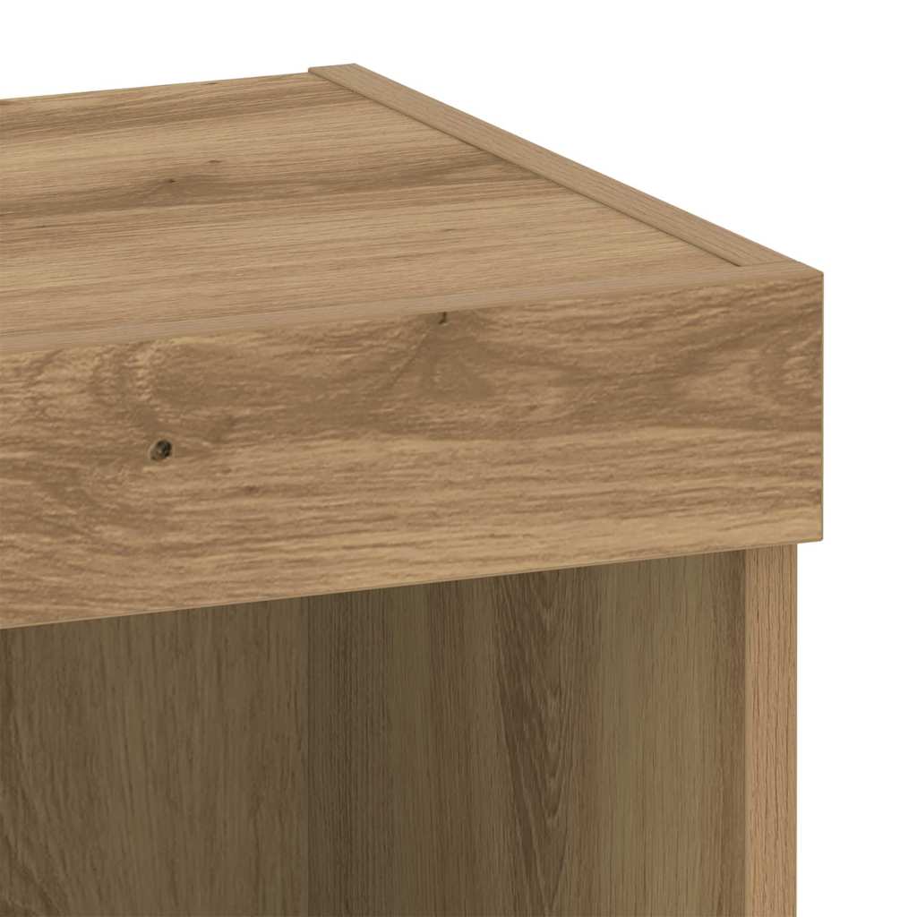 Cabinet TV Stejar Artizanal 40 x 30 x 30 cm Lemn compozit GartenMobel Dekor
