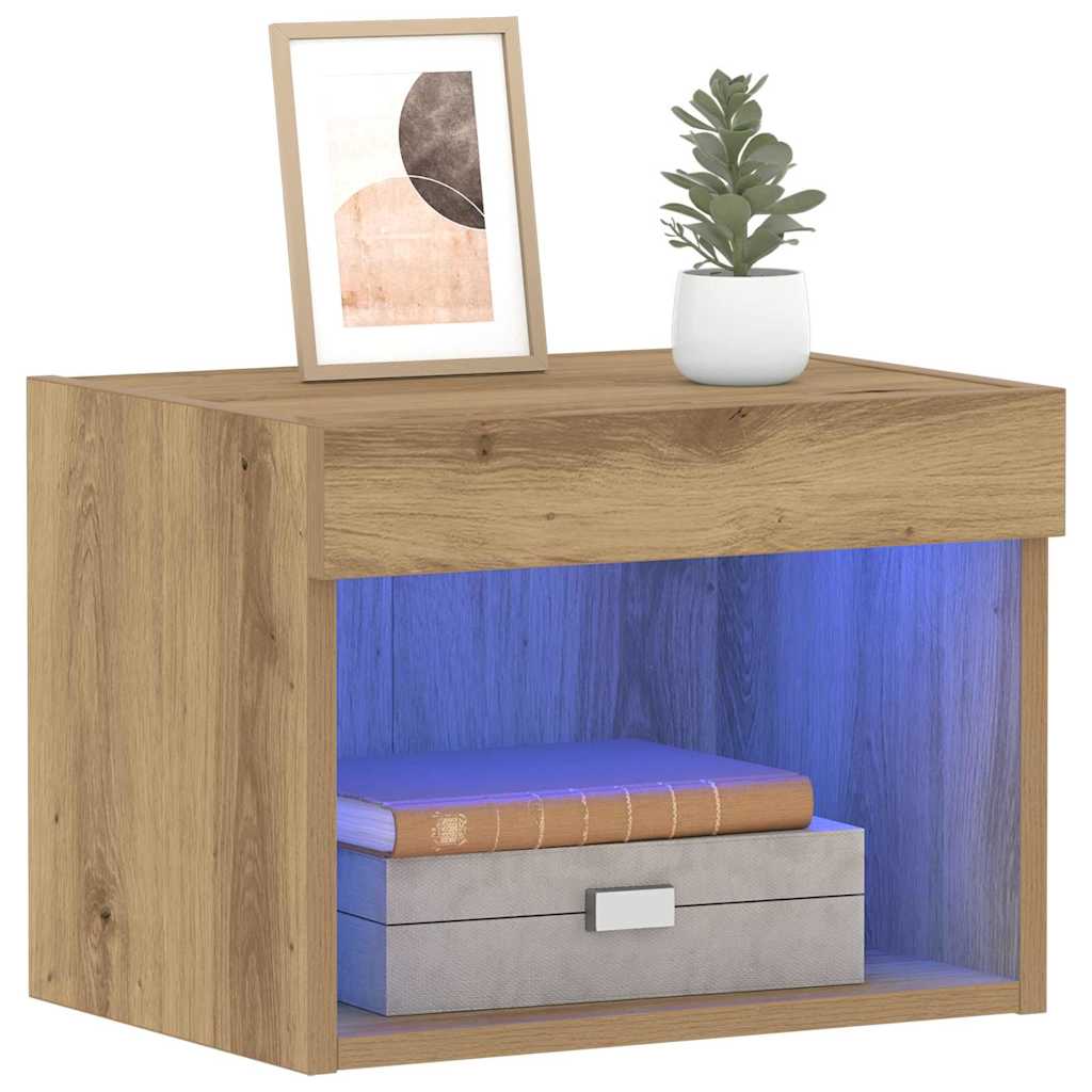 Cabinet TV Stejar Artizanal 40 x 30 x 30 cm Lemn compozit GartenMobel Dekor