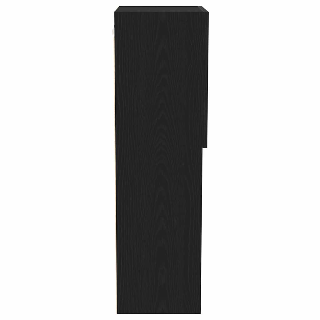 Cabinet TV Stejar Negru 40.5 x 30 x 102 cm Lemn compozit GartenMobel Dekor