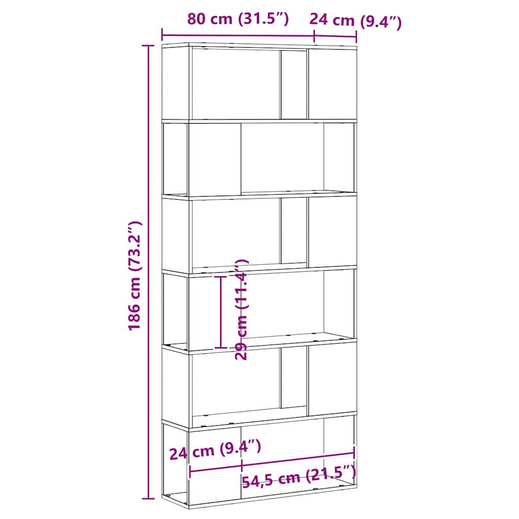 Centru de divertisment Negru 80 x 24 x 186 cm Lemn compozit GartenMobel Dekor