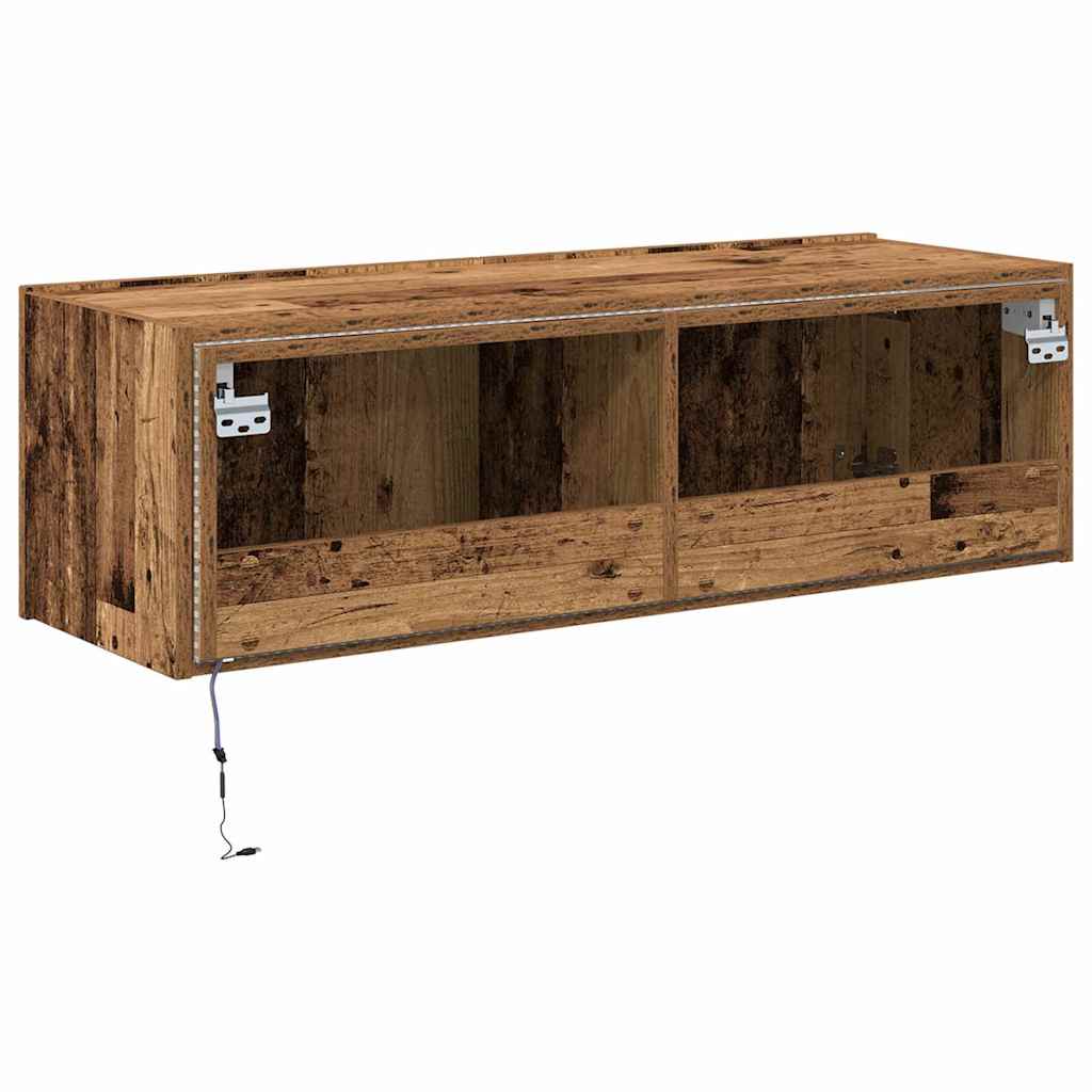 Dulap TV de perete Lemn vechi 100 x 35 x 31 cm Lemn compozit GartenMobel Dekor