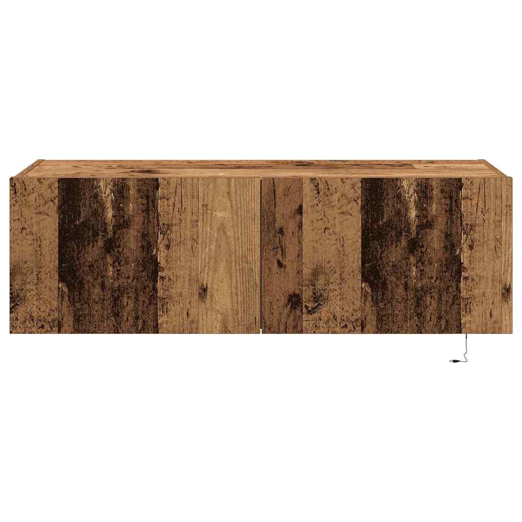 Dulap TV de perete Lemn vechi 100 x 35 x 31 cm Lemn compozit GartenMobel Dekor