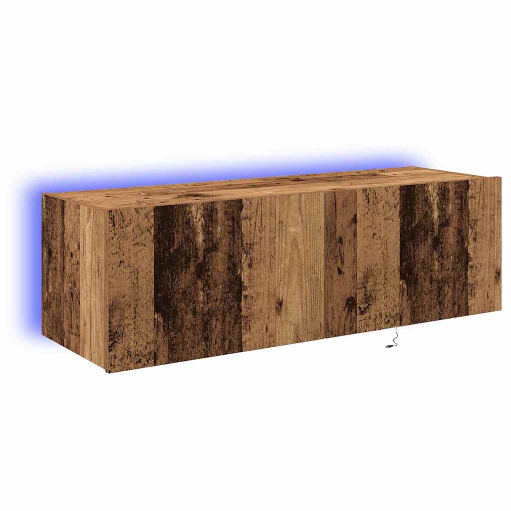 Dulap TV de perete Lemn vechi 100 x 35 x 31 cm Lemn compozit GartenMobel Dekor
