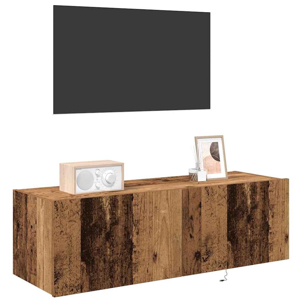 Dulap TV de perete Lemn vechi 100 x 35 x 31 cm Lemn compozit GartenMobel Dekor