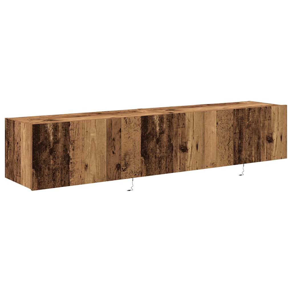 Dulap TV de perete Lemn vechi 80 x 35 x 31 cm Lemn compozit GartenMobel Dekor