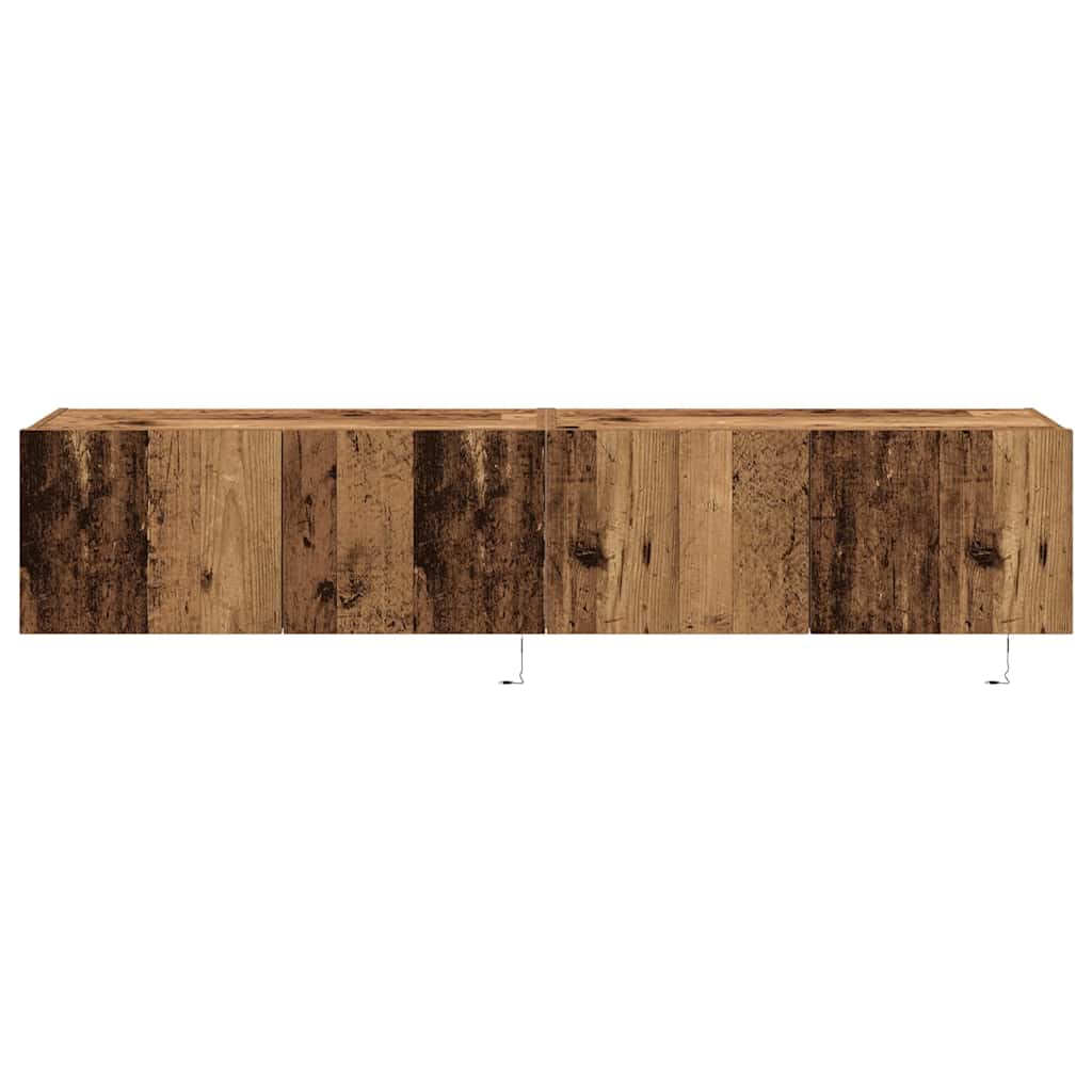 Dulap TV de perete Lemn vechi 80 x 35 x 31 cm Lemn compozit GartenMobel Dekor