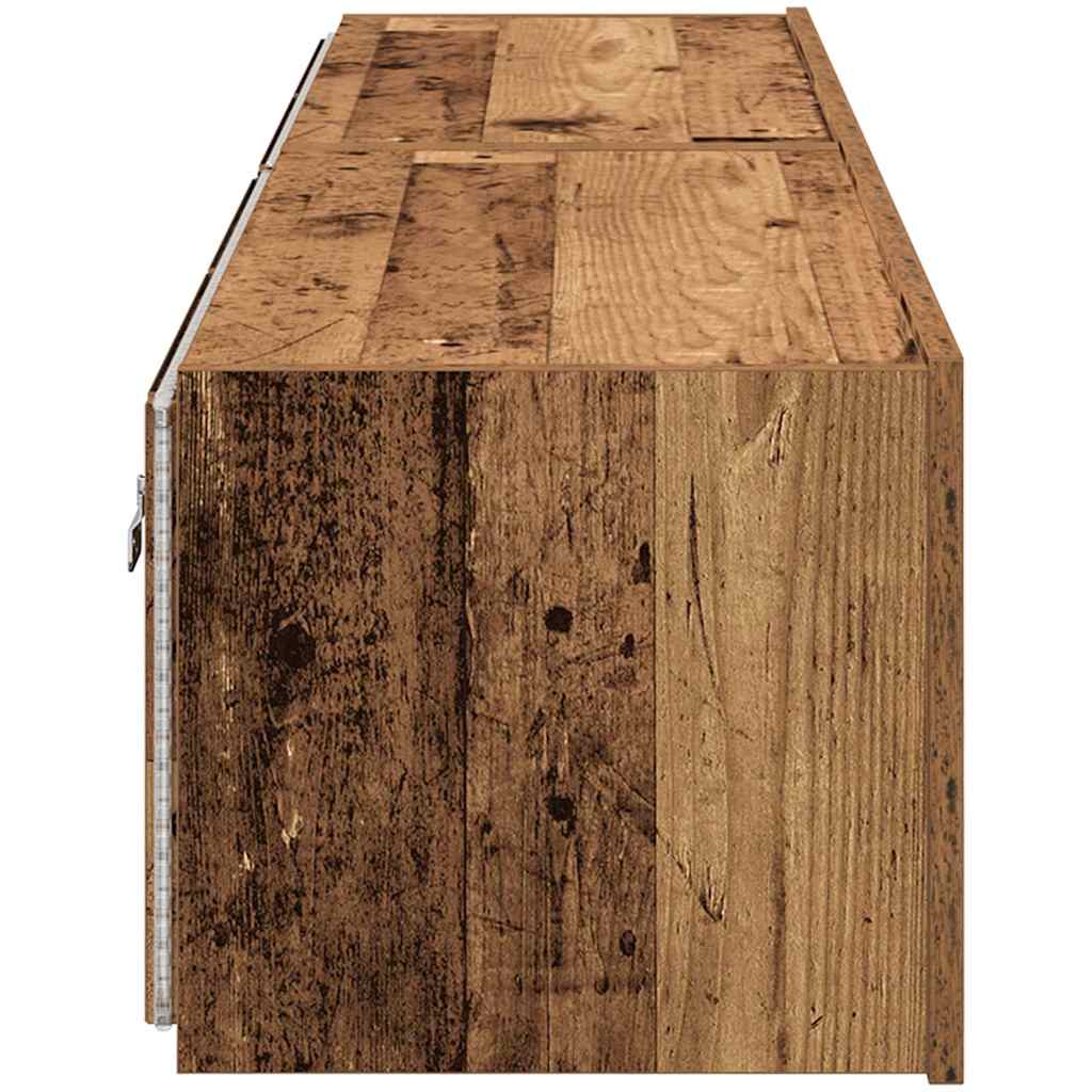 Dulap TV de perete Lemn vechi 80 x 35 x 31 cm Lemn compozit GartenMobel Dekor