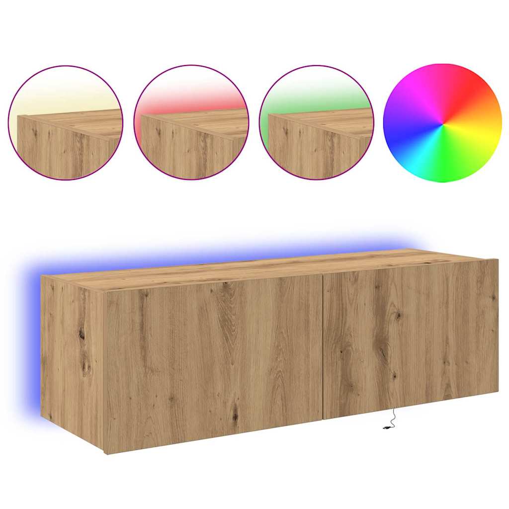 Dulap TV de perete Pe perete stejar artizanal 100 x 35 x 31 cm GartenMobel Dekor